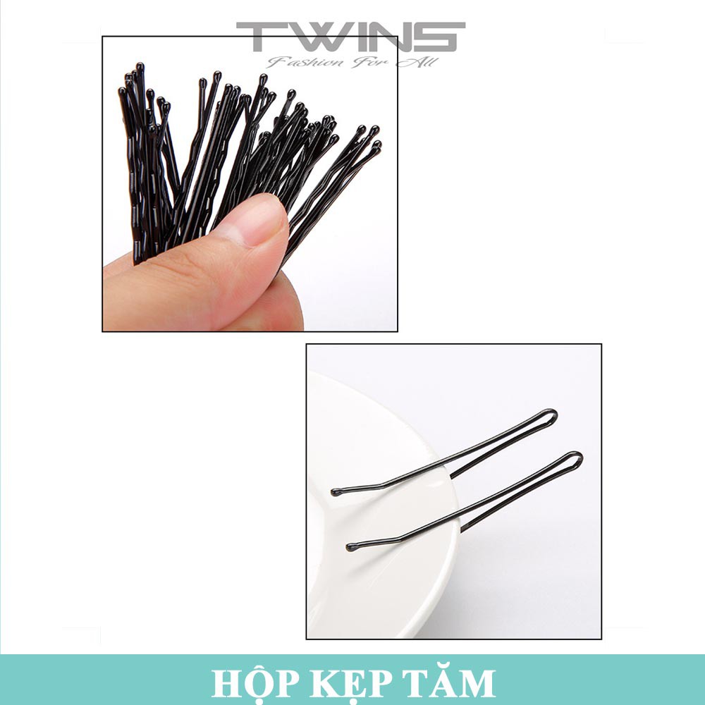 Hộp 50 kẹp tăm kẹp tóc kim loại SK107 sang trọng, dễ thương, xinh đẹp, cute phong cách Hàn Quốc làm phụ kiện tóc cho nữ