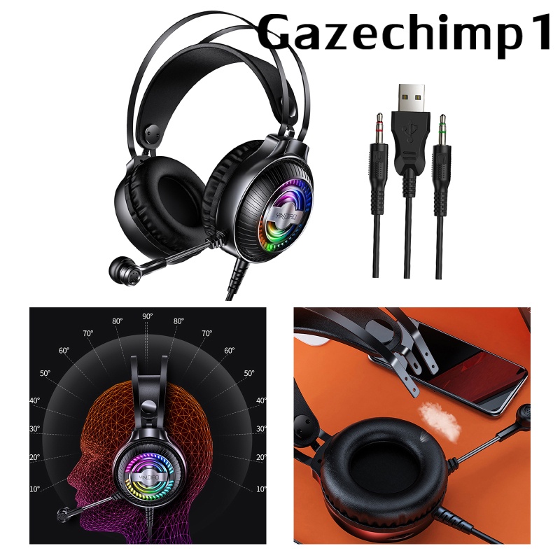 [GAZECHIMP1]Q4 Bass Stereo Over Ear Gaming Headset Headset for Gamer Soft Earmuffs