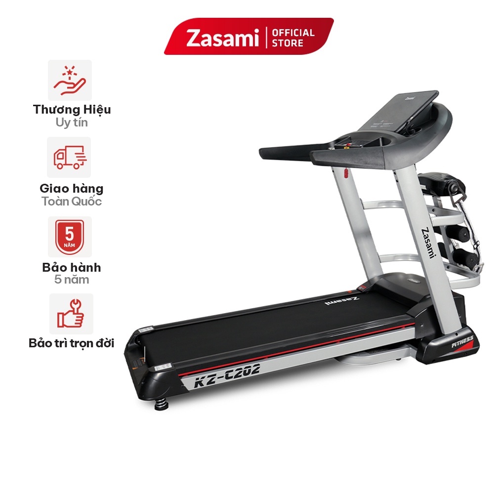 Máy Chạy Bộ Điện Cao Cấp ZASAMI KZ-C202 Gấp Gọn Dễ Dàng Bảo hành chính hãng 1 đổi 1 trong vòng 7 ngày