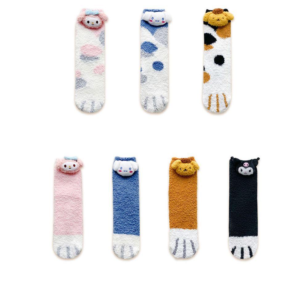 Vớ Polyester In Họa Tiết Anime Kuromi Thời Trang Thu Đông Dành Cho Các Cặp Đôi