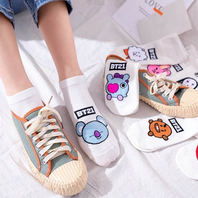 Vớ Cotton Thoải Mái Kpop Bts Bt21