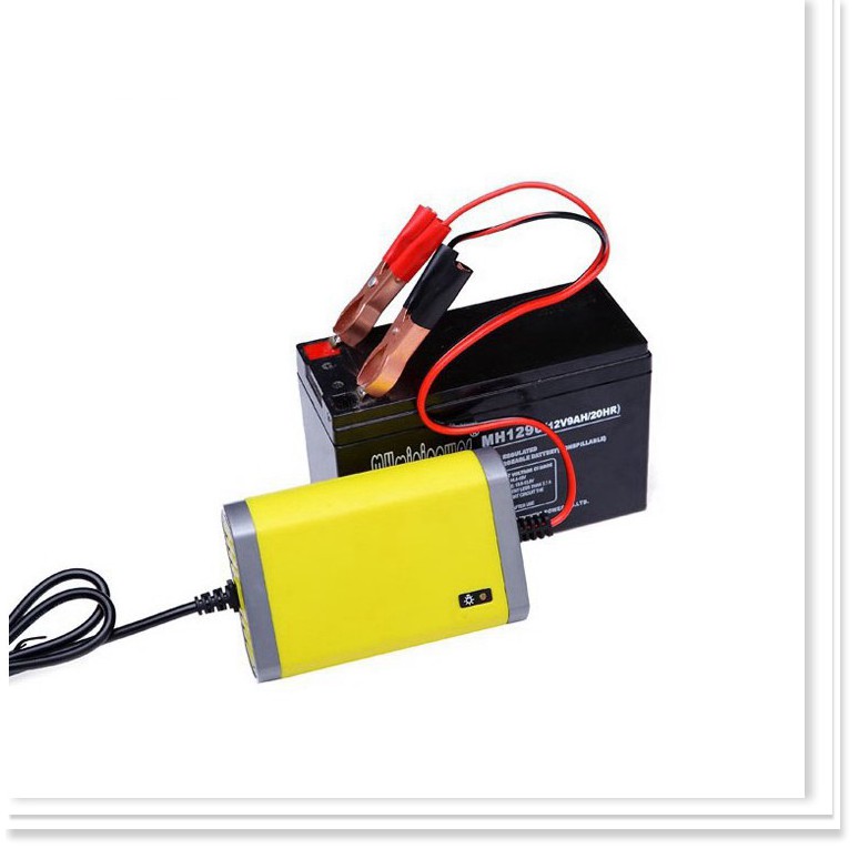 Sạc ắc quy 12V/6A sạc bình ô tô xe máy từ 20ah - 80ah