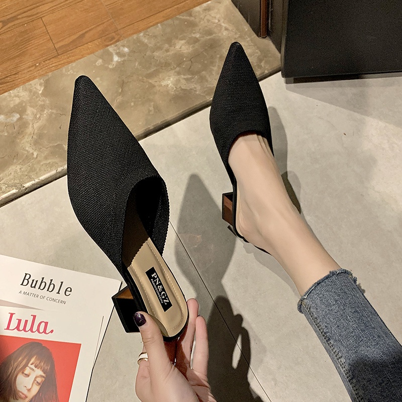 Dép cao gót XIELUAIZTA mũi nhọn thời trang dành cho nữ