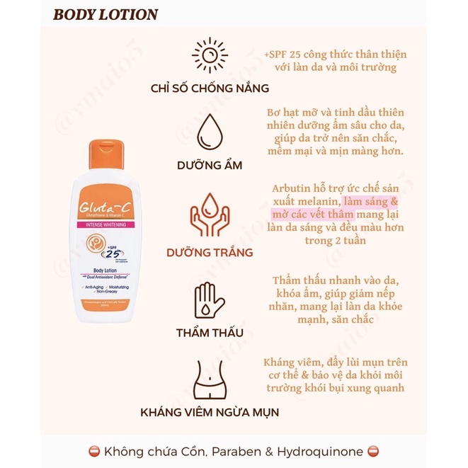 Body Lotion dưỡng trắng tối ưu