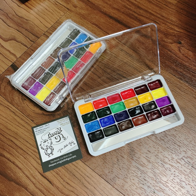 [HOLBEIN] Set màu nước vẽ hoa lá Botanical watercolor 24 màu