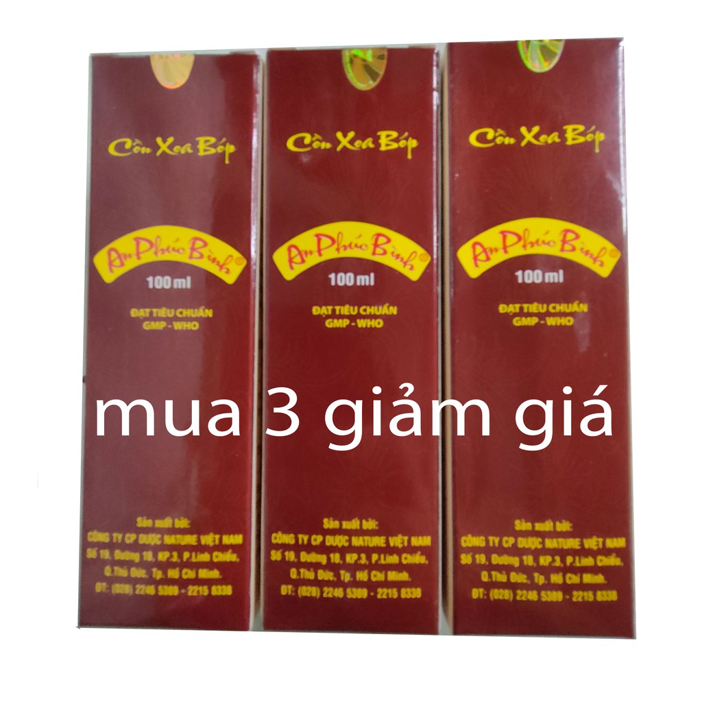 Dầu xoa bóp thảo dược An Phúc Bình (100ml) - giảm đau nhức xương khớp