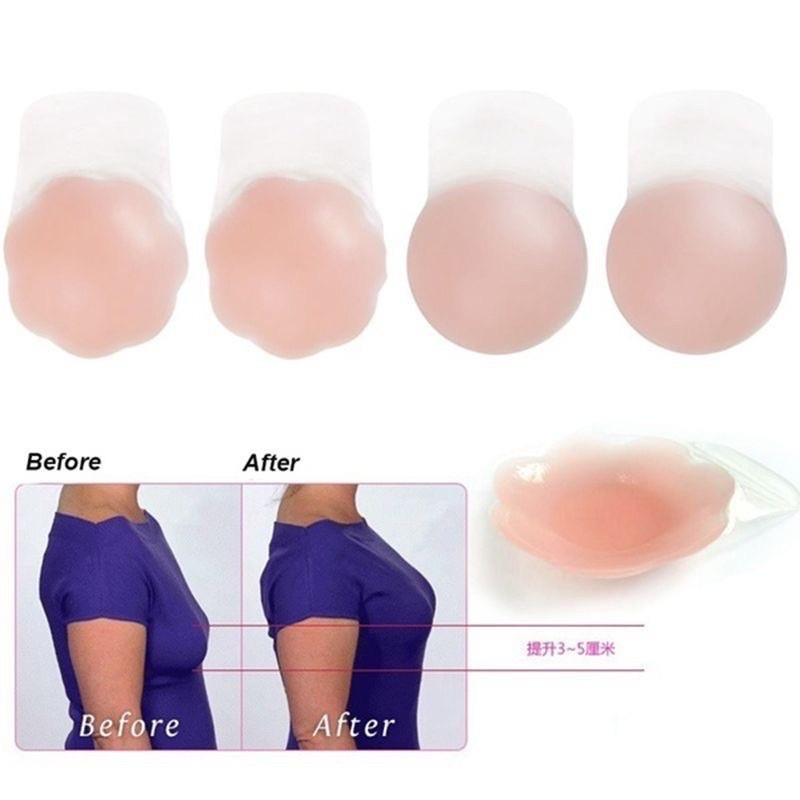 1 đôi dán nâng ngực silicon - chống chảy ngực - LADY