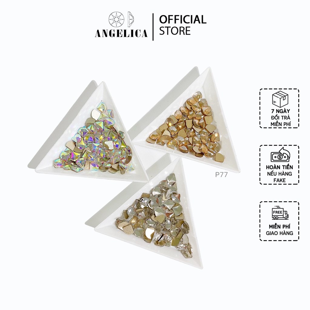 Túi 10 Viên Đá Nail Chân Bằng Chân Vàng Trang Trí Móng ANGELICA P77