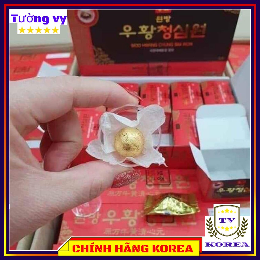 An cung ngưu hoàng hoàn Iksu hàn quốc , hộp 10 viên mẫu mới, tuongvykorea