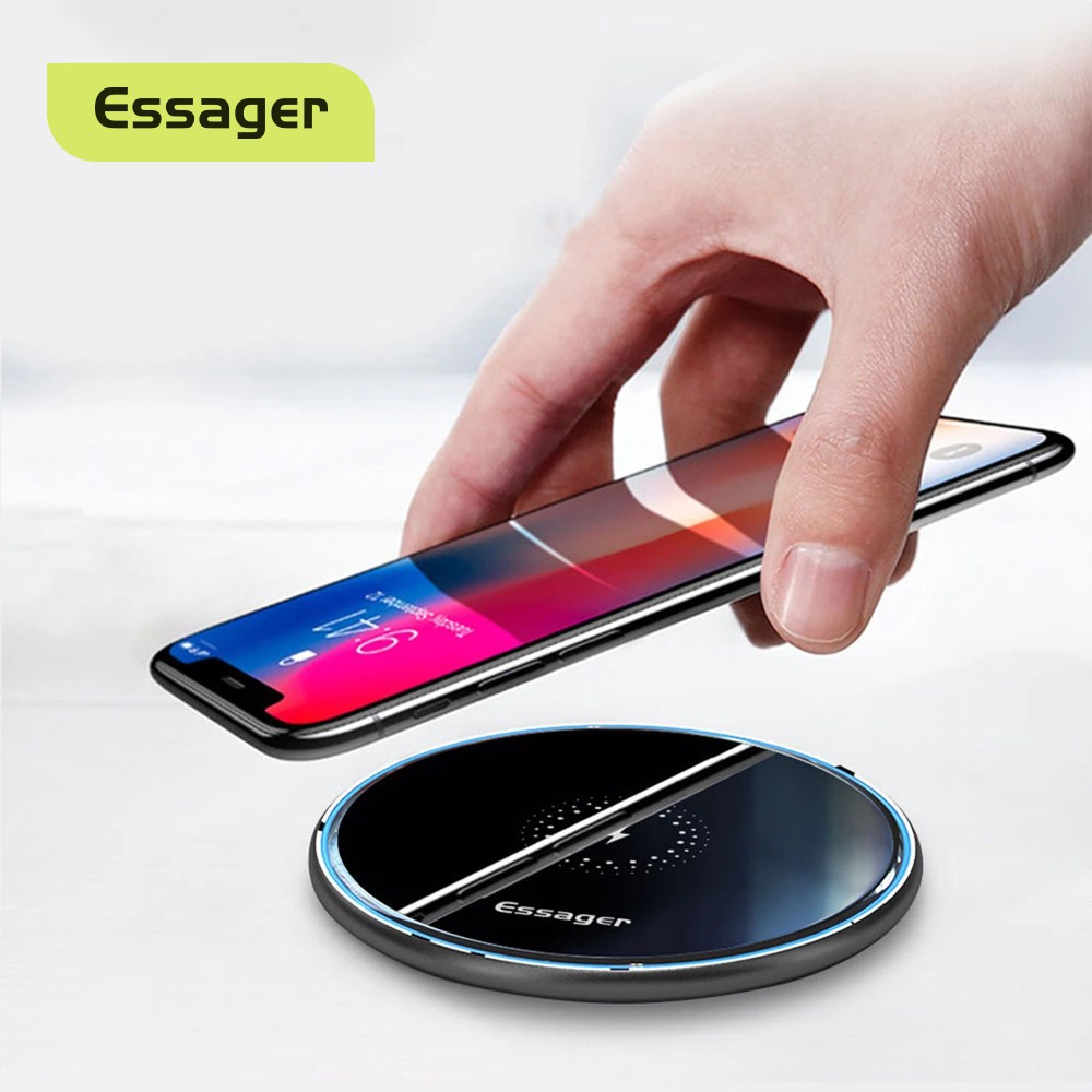 Đế Sạc Nhanh Essager Cho Thiết Kế Không Dây 10W Qi Cổng USB IPhone Samsung Xiaomi Mi