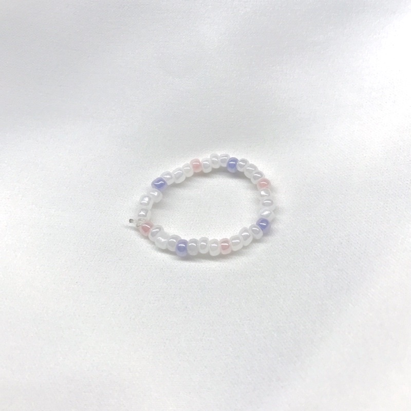 Handmade - Vòng tay & nhẫn hạt cườm bông hoa