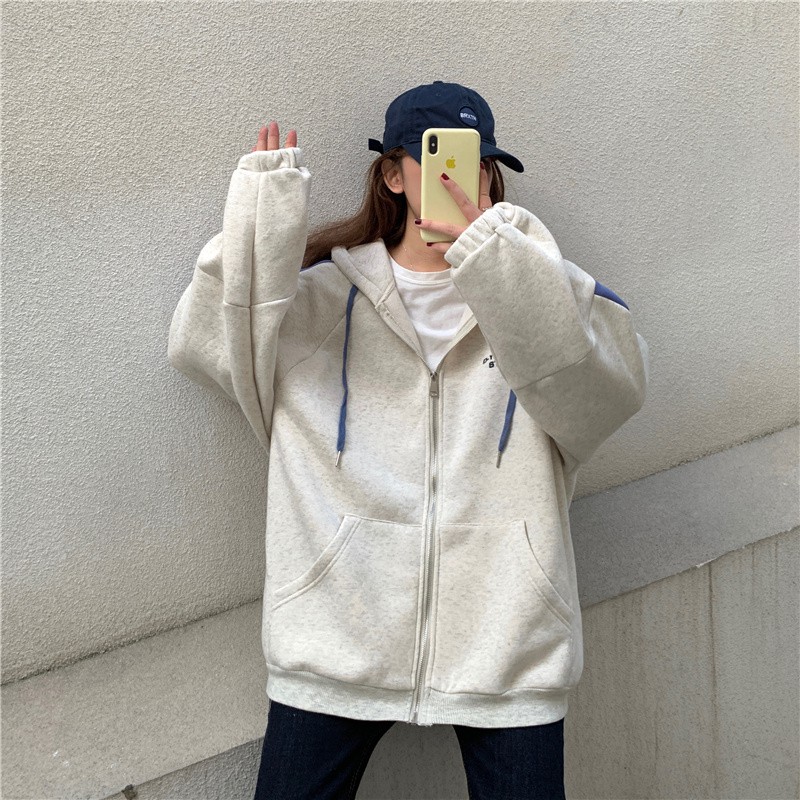 Áo khoác nỉ UNISEX siêu dày chất đẹp from dáng rộng, Áo khoác hoodie nam nữ Hàn Quốc