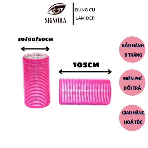 Lô uốn tóc nhiều kích thước, tự dính mái chuẩn Salon