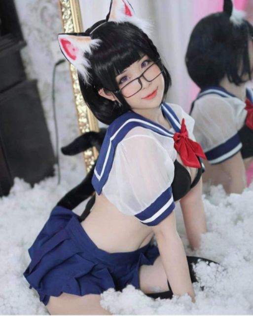 Cosplay sexy nữ sinh Nhật Bản xuyên thấu - bộ đồ ngủ JK lolita gợi cảm | BigBuy360 - bigbuy360.vn