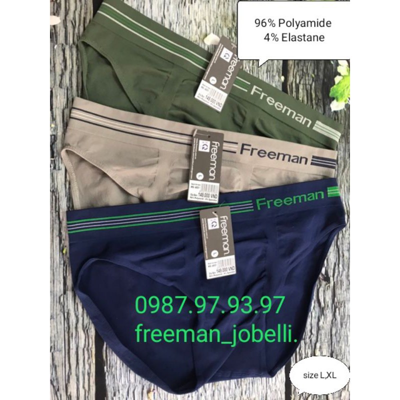 Freeman 6051[hình thật +video] quần lót dệt kim không đường may thương hiệu chính hãng