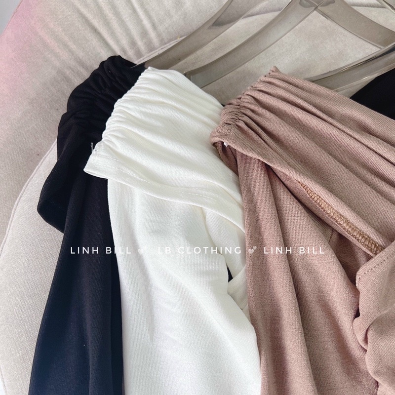 Xả hàng - Áo thun trễ vai dài tay thun giấy, Áo kiểu dáng ôm sexxy AT1507 - NhiNhi Shop