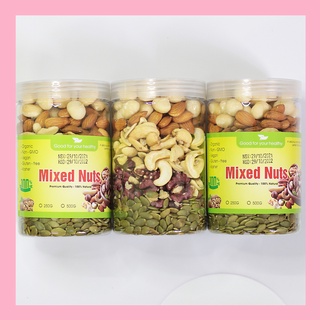 Hạt dinh dưỡng Mixed Nuts mix 5 hạt ăn liền thơm ngon hộp 500g - The Gumi