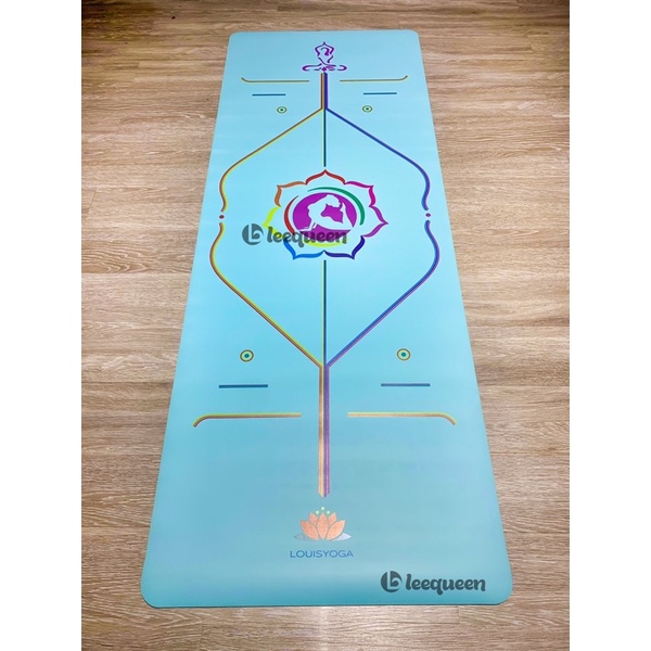Thảm tập yoga cao su cao cấp QUEEN NỮ HOÀNG  183x68x0.5cm định tuyến - Chất liệu cao su chống thấm, chống trơn, trượt
