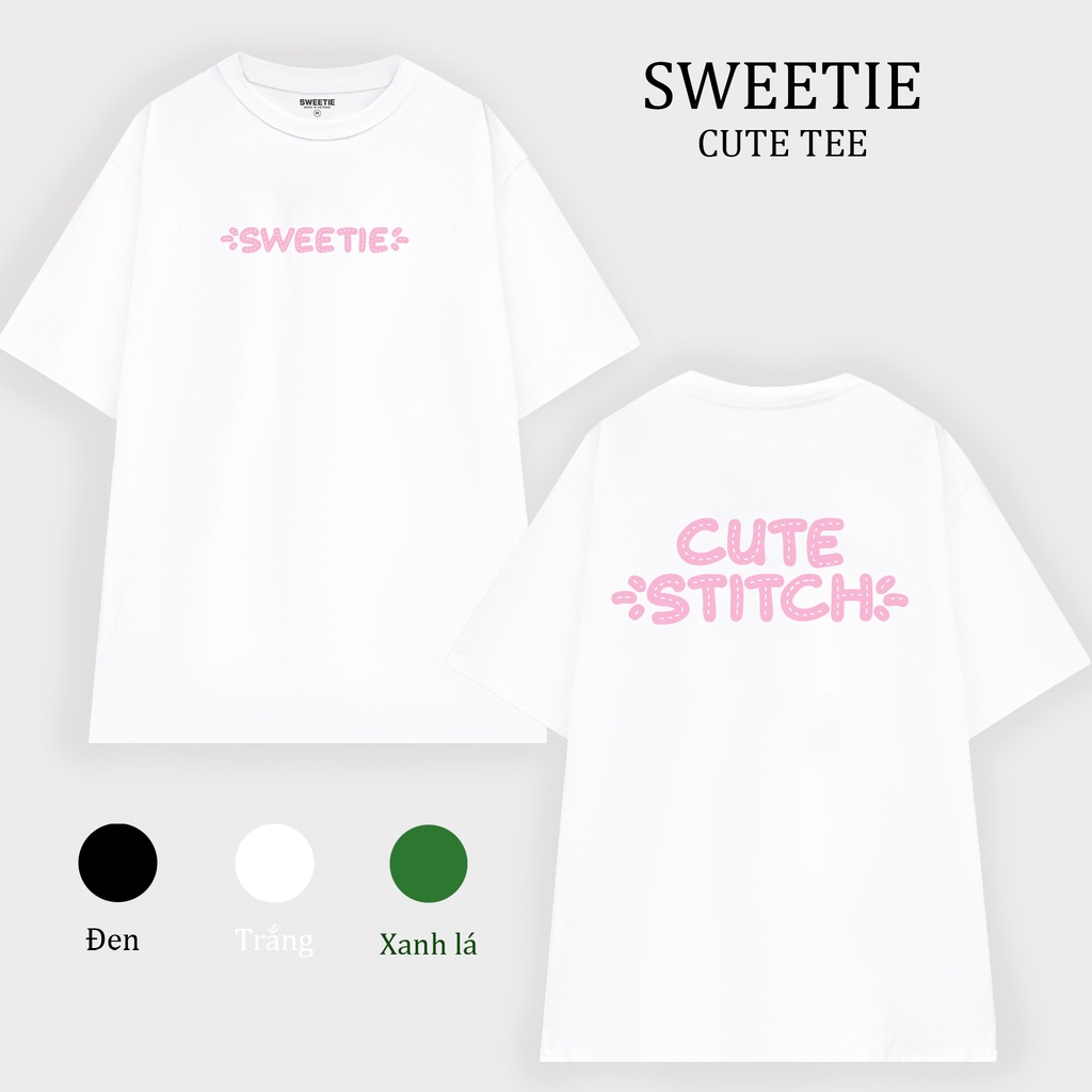 Áo thun SWEETIE CUTE Tee - Trắng - Unisex