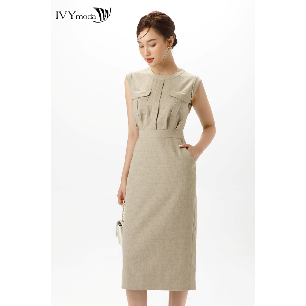 Đầm kẻ dáng ôm IVY moda MS 41M7373