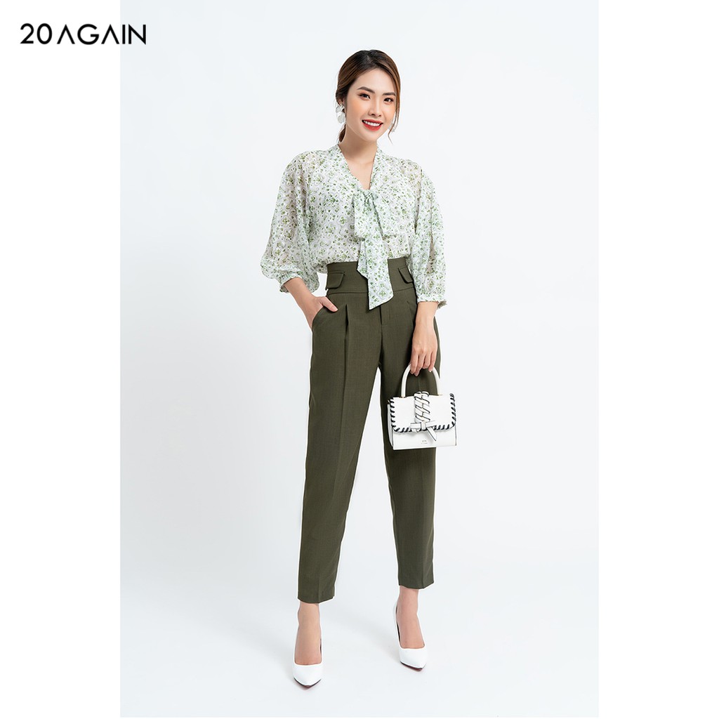 Quần tây nữ công sở nắp túi đính cạp QAA1049 92WEAR
