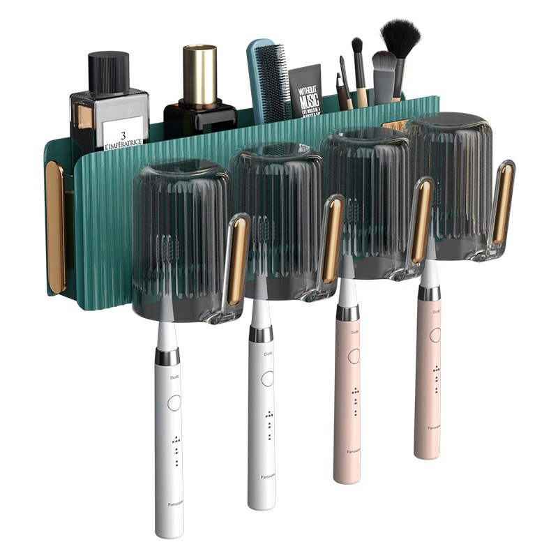 Giá Đỡ Bàn Chải Đánh Răng Cốc Súc Miệng Để Bàn Tiện Lợi