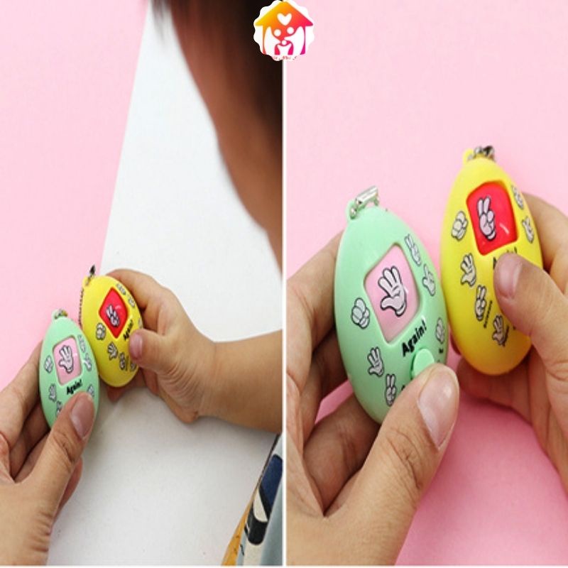Đồ chơi móc khóa oẳn tù tì quả trứng xoay hình ngẫu nhiên vui nhộn