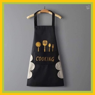 [Free Ship]Tạp dề COOKING chống thấm nước