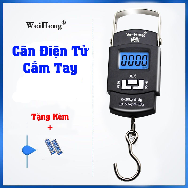 [Hàng nội địa WeiHeng] Cân điện tử - Cân cầm tay 50kg WHG50