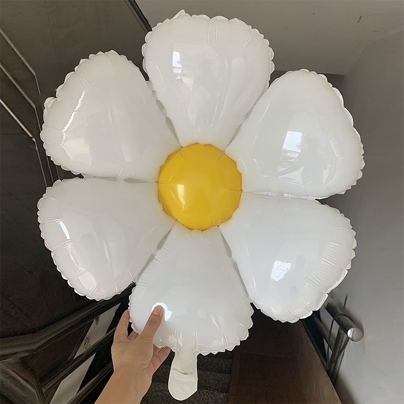 Bong Bóng Lá Nhôm Hình Hoa Hướng Dương/Hoa Mận Trang Trí Tiệc
