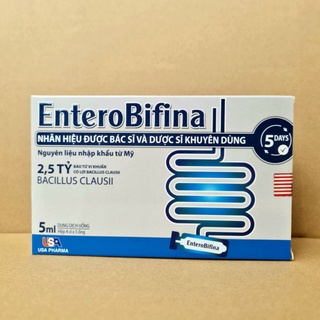 Men vi sinh EnteroBifina dạng nước giúp cân bằng hệ vi sinh đường ruột - Hộp 20 ống