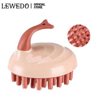Lược Silicone LEWEDO Chải Tóc Mát Xa Da Đầu Tiện Dụng