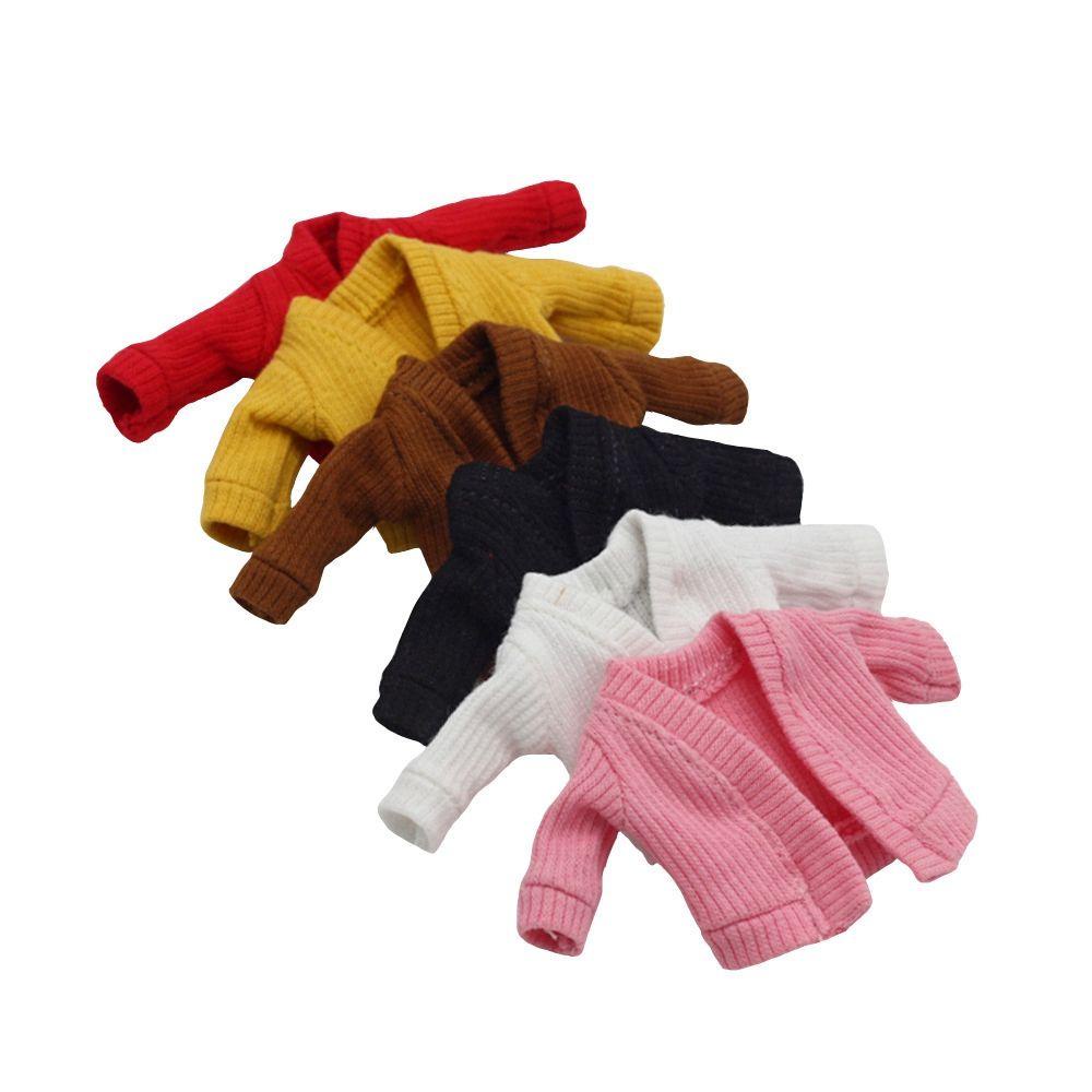 Áo Sweater Dệt Kim Thủ Công Mini Nhiều Màu Sắc Dễ Thương Cho Bé Gái