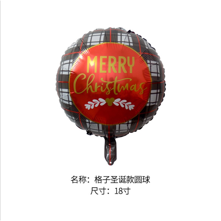 Bong bóng 18 inch trang trí Giáng Sinh, năm mới