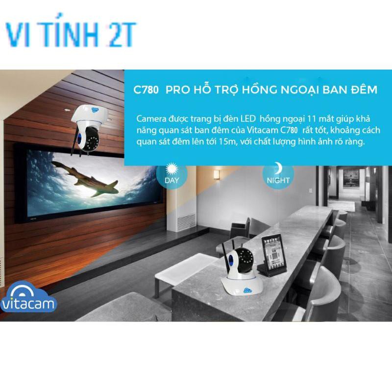 CAMERA IP WIFI VITACAM C780 - 2MPX FULL HD CHÍNH HÃNG ( TRONG NHÀ )