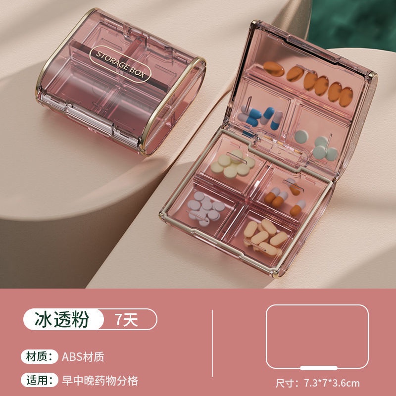 Hộp Đựng Thuốc MINI Nhiều Tầng Đa Năng Có Thể Gấp Gọn