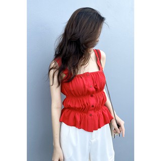 Áo 2 dây chun thân - 92Wear