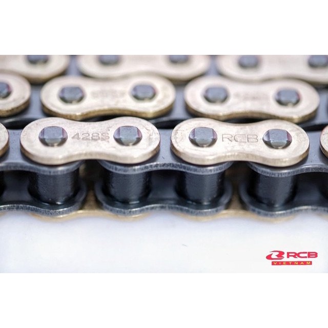 Sên RCB Vàng 9Li 132 Mắt 428S Lắp Tất Cả Các Xe Exciter 135 150 Winner Sonic Raider Satria Si Wave Mô tô nhỏ