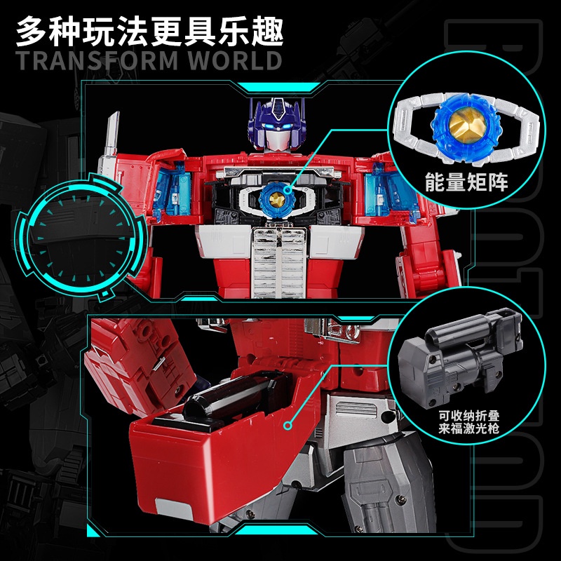 Đồ Chơi Robot Biến Hình Xe Hơi King Kong Optimus Đầu Phẳng 33CM Mmp10