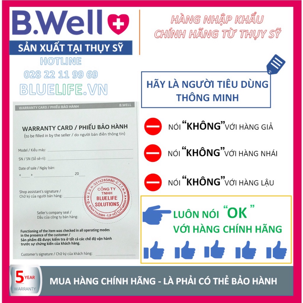 [SIEU SALE] * [SẢN XUẤT TẠI THỤY SĨ] - MÁY ĐO HUYẾT ÁP CỔ TAY CAO CẤP B.WELL SWISS MED-57 - [CHÍNH HÃNG][BẢO HÀNH 5 NĂM