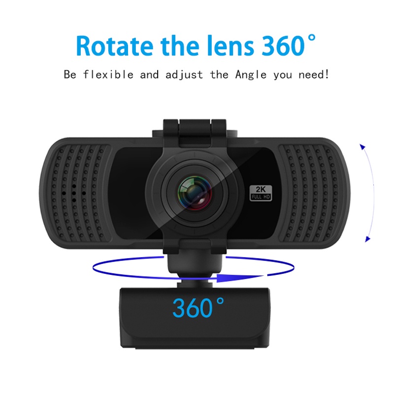 Webcam USB HD 30fps tích hợp micro 2K cho laptop | BigBuy360 - bigbuy360.vn