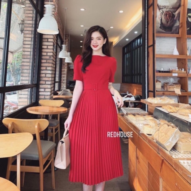 Đầm xoè tay con Tùng dập ly