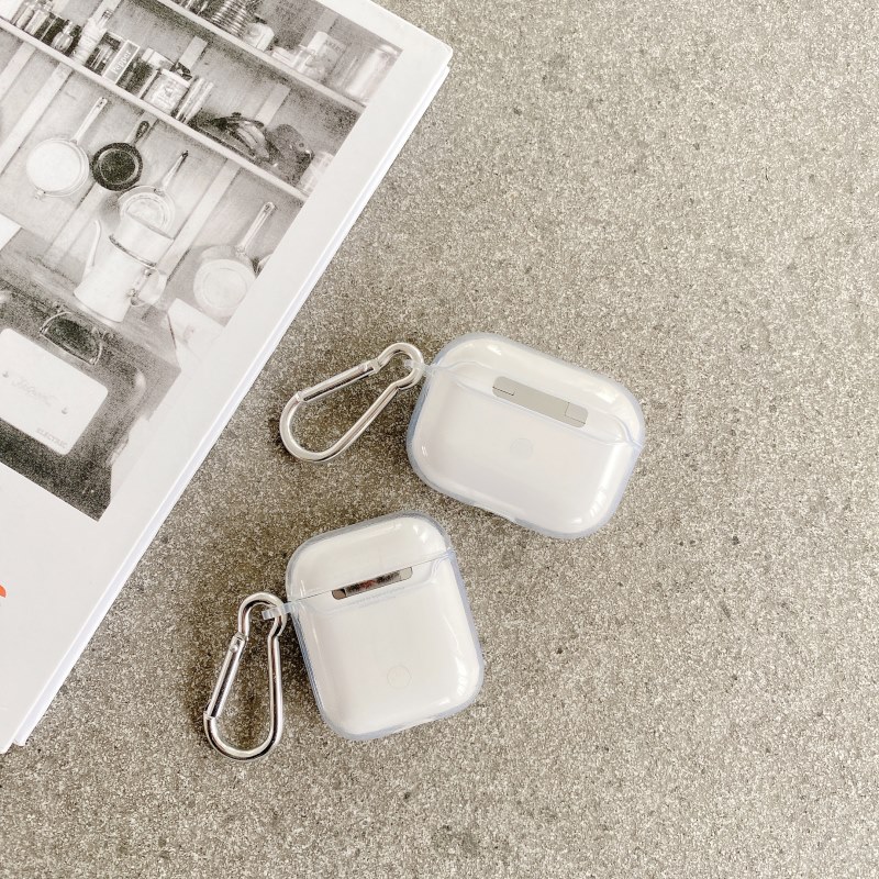 Vỏ Bảo Vệ Hộp Sạc Tai Nghe Airpods1 / 2 Trong Suốt Họa Tiết Sakura Xinh Xắn