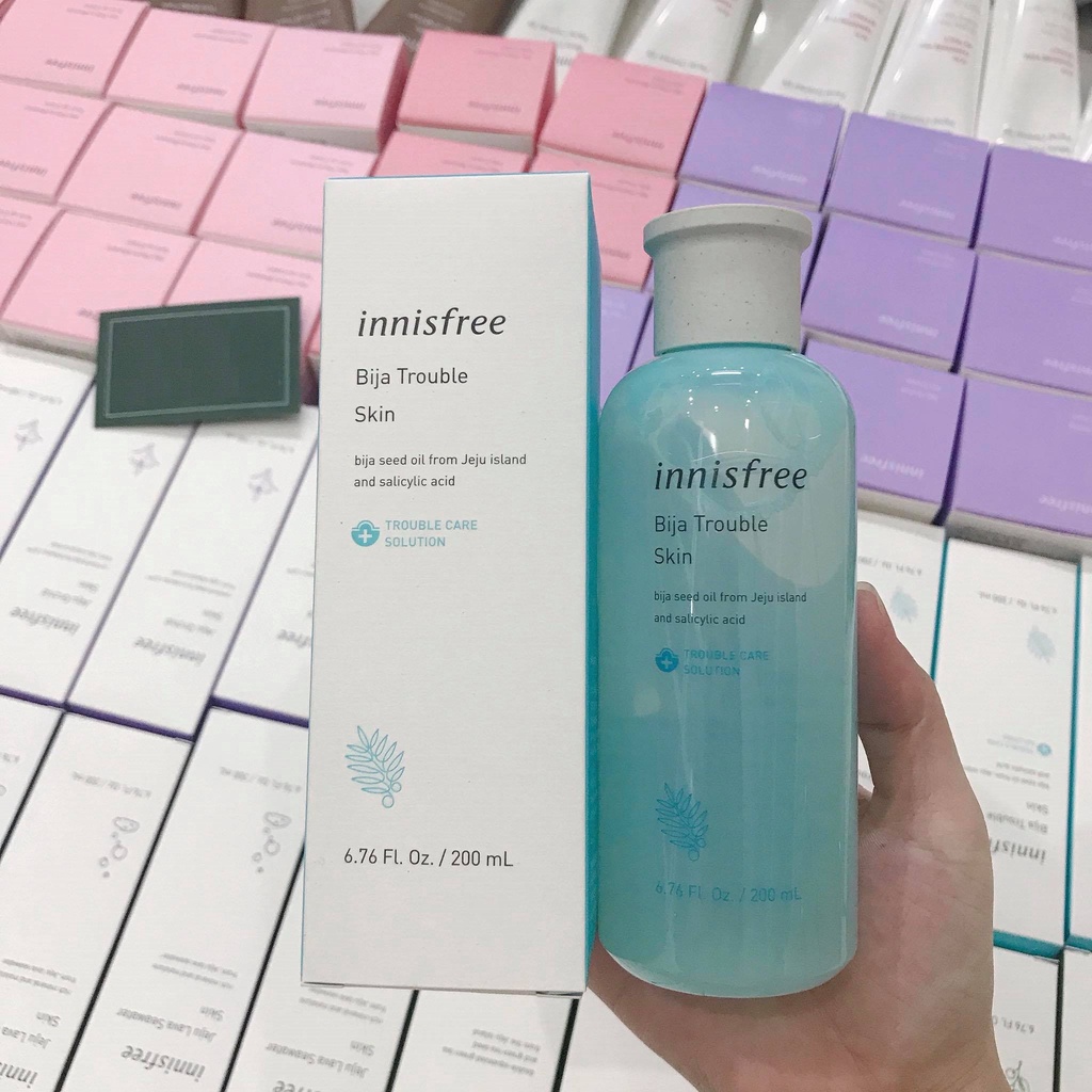 Nước Hoa Hồng Giảm Mụn Innisfree Bija Trouble Skin 200ML - TONER KIỀM DẦU