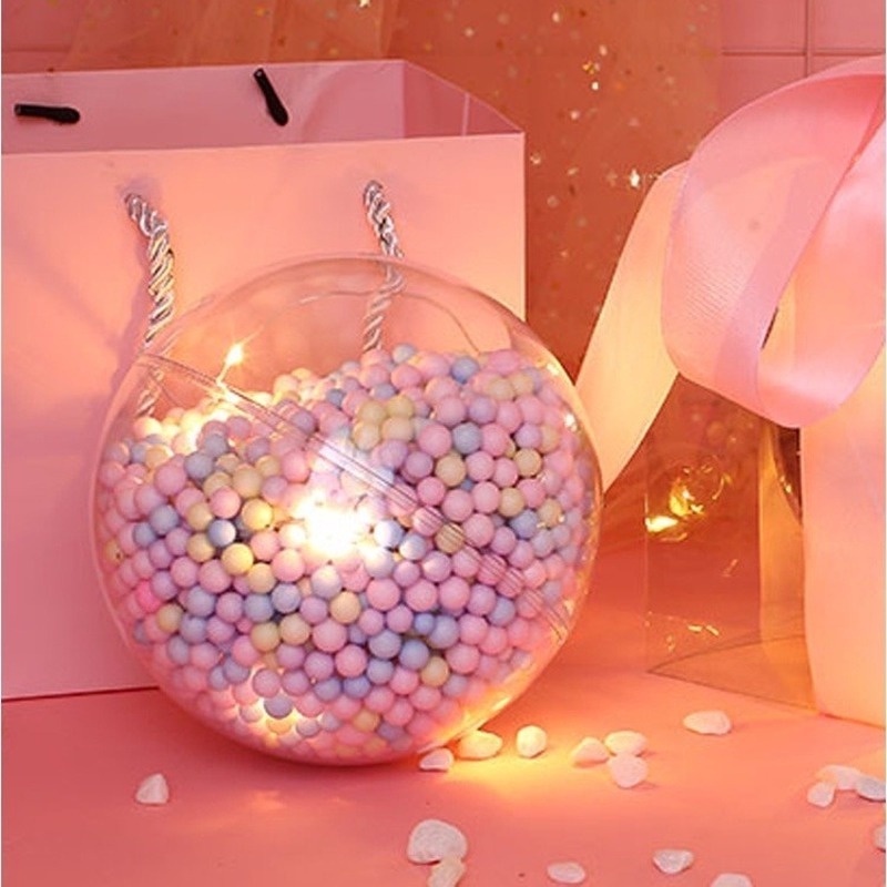 Quả Cầu Lông Vũ Có Đèn LED Trang Trí Giáng Sinh