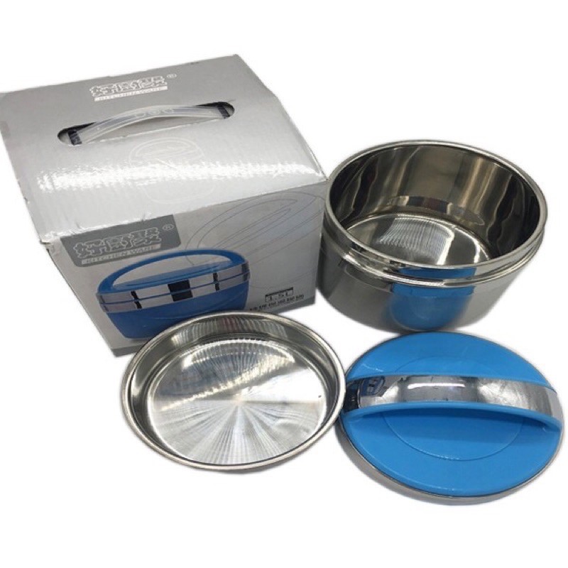 [KHO SỈ] Cặp lồng ruột inox siêu giữ nhiệt 2 ngăn 1.3 lít và 1.5 lít cho văn phòng - giao màu ngẫu nhiên