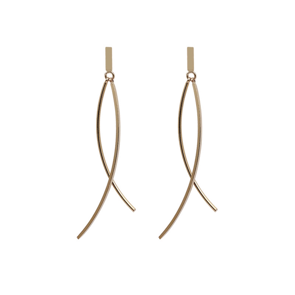 Hoa Tai Chuỗi Dài Hình Thánh Giá Thiết Kế Thanh Lịch