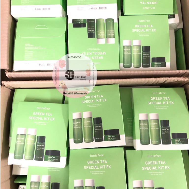 Bộ Dưỡng Trà Xanh innisfree Green Tea Special 4 Kit Mini