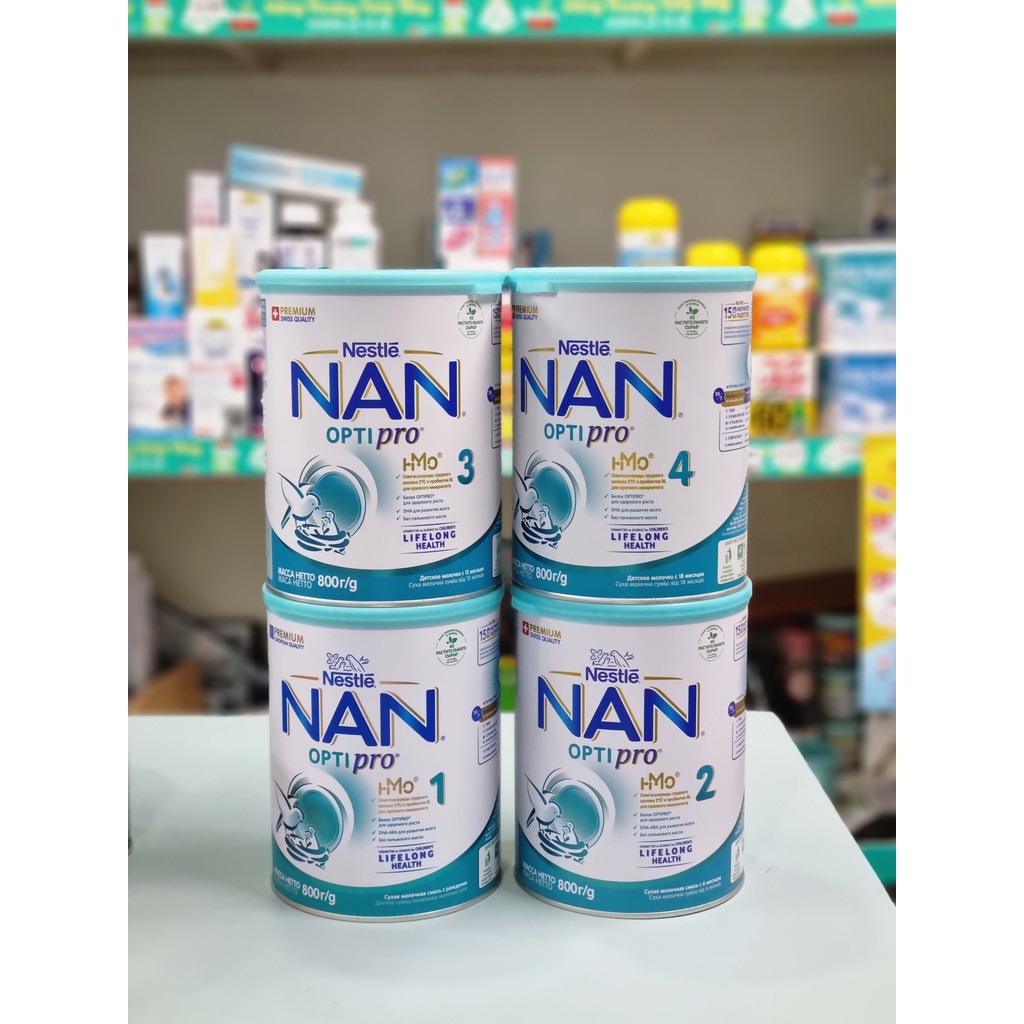 [SHIP HỎA TỐC] Sữa NAN Nga OPTIPRO HMO2 hộp 800gr (DATE XA) CHÍNH HÃNG