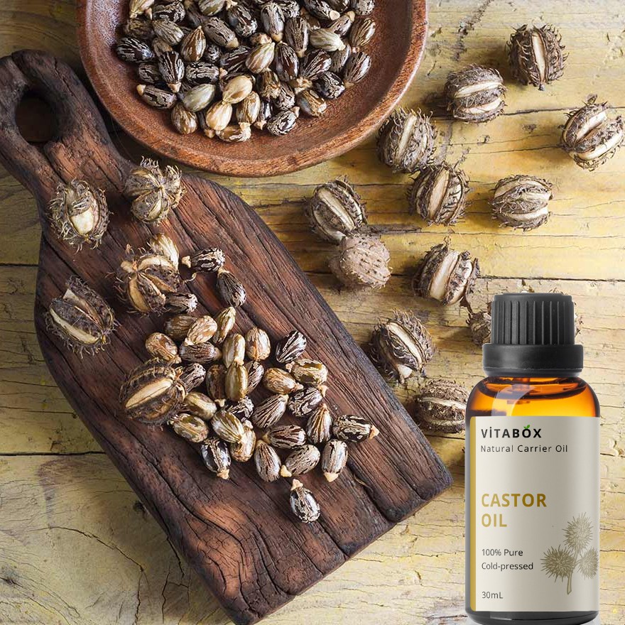 Dầu Thầu Dầu (Dầu Castor) ép lạnh VITABOX - 100% thiên nhiên nguyên chất - pure natural carrier oil | BigBuy360 - bigbuy360.vn